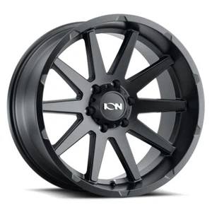 ION ALLOY 143 Rim 20X10 6x139.7 Offset -19 Matte Black (Quantity of 1) - Picture 1 of 2