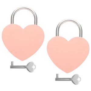2 Sets Herzschloss Reisen Kind Reisegepäckschlösser Taschenschloss - Bild 1 von 12
