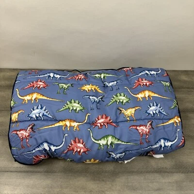 Pottery Barn Kids Mackenzie Blue Multi Dino Nap Mat Monogrammed “Phoenix” NWOT - Image 1 of 4