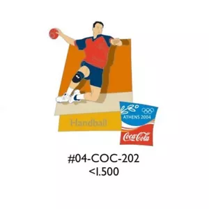 DEPORTE BALONMANO - PIN DE LOS JUEGOS OLÍMPICOS DE COCA COLA ATENAS 2004 - RARO - Imagen 1 de 1