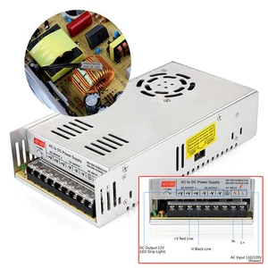 DC 12V 30A 360W Regulated Switching Power Supply For LED Strip Light - Picture 1 of 10