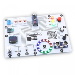Funduino Cube - Arduino kompatibles Entwicklerboard, inkl. Arbeitsbuch  - Bild 1 von 5