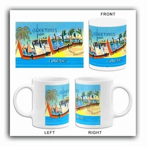 Greetings From Palm Beach, Florida - 1930's - Postcard Mug - Picture 1 of 3