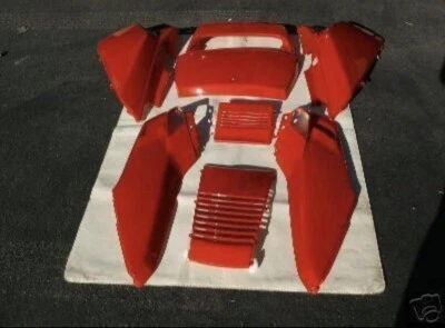 JUEGO COMPLETO DE PANELES SUPERIORES DE SCOOTER HONDA HELIX CN250 FUSION CN 250 ROJOS Foto 1 de 3