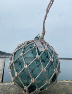 Near Mint! Very clear!! Huge rare Japan glass float - antique- Hand blown glass - Picture 1 of 5