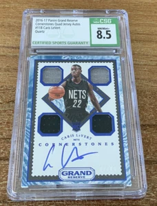 2016-17 Caris LeVert Grand Reserve Cornerstones Patch Rookie Auto RC RPA CSG 8.5 - Bild 1 von 2