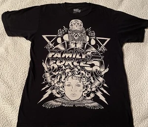 Family Force 5 Band Medusa Owl Black T-Shirt Size Medium RN#77600 - Picture 1 of 6