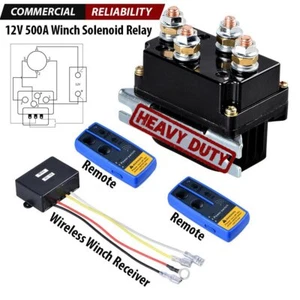 12V Winch Solenoid Relay Box w/ Wireless Remote Control Switch ATV UTV 12000 LB - Bild 1 von 12