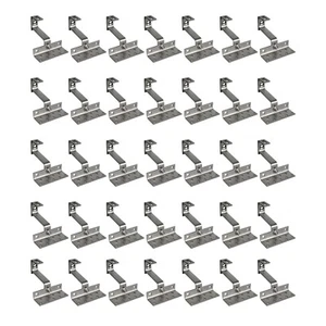 A2 Dachhaken MS6 5 mm 3-fach verstellbar Dachhalterung Edelstahl Solarmodul 35St - Bild 1 von 5