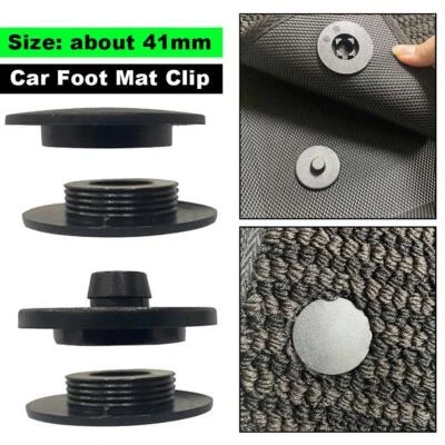 4PCS Car Mat Carpet Clips Fixing Grips Clamps Floor Sleeves Holders --.☀ - Image 1 of 4