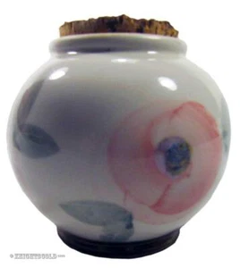 Robert Gordon Orchard Blossom Studio Pottery Canister Natural Cork Lid 12 x 14cm - Bild 1 von 11