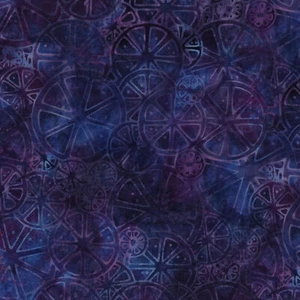 CHEERS! CITRUS SLICE Batik in Purple Pansy ~ by Island Batik ~ Lemon Lime Fruit - Picture 1 of 1