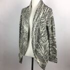 BDG Urban Outfitters Open Front Cardigan Marble Heathered Pocketed Size Small