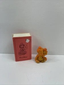 Vintage Mosser PeeWee Clown Buchstabe "ENDE" orange opak Milchglas 1,5" in Box - Bild 1 von 9