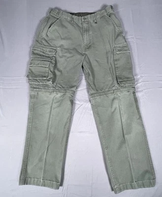 NWT Boy Scouts Of America Cargo Pants Mens 32” Unhemmed Green Loose Convertible - Image 1 of 4