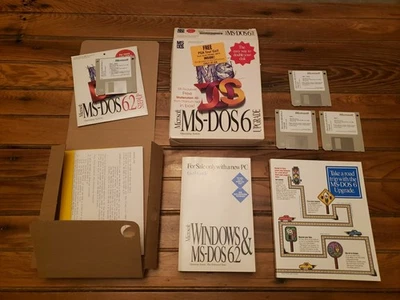 Microsoft MS-DOS 6 Software Upgrade Operating System 4x Floppy Disk 6.2 Step Up - Image 1 of 4