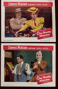 EIN SONNTAGNACHMITTAG LOBBYKARTEN (2) 1949 DENNIS MORGAN DOROTHY MALONE - Bild 1 von 4