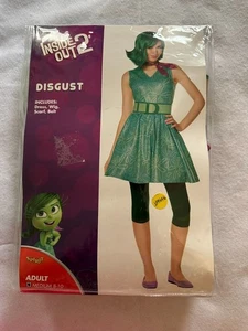 Spirit Halloween Inside Out 2 DISGUST Disfraz Vestido, Bufanda, Cinturón Mujer Talla M - Imagen 1 de 10