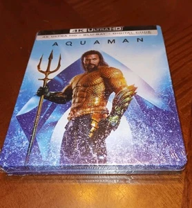 Aquaman 4K Steelbook 4K Ultra HD + Blu-Ray + Digital Code 2023 DC Comics NEW! - Imagen 1 de 3