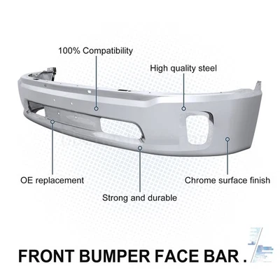 Front Lower Bottom Bar Bumper Cover For 2014-2018 Ram 1500 w/o Fog Hole - Image 1 of 4