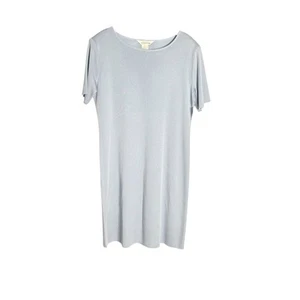 Exclusively Misook Babyblau Kurzarm Strickkleid L Neu mit Etikett - Bild 1 von 8