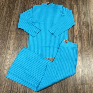 Vestito In Lala New Era Luxe Maglia Set In Blu Elettrico Taglia XL - Foto 1 di 16