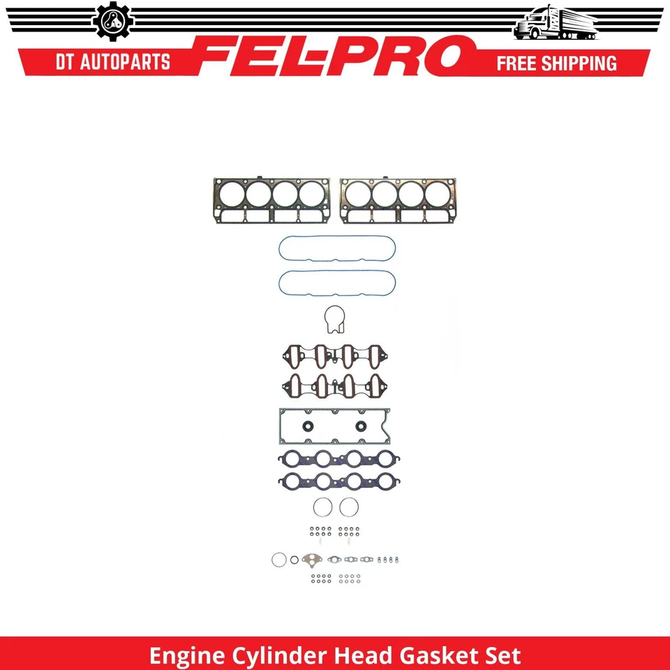 Juego de juntas de culata Fel-Pro para Chevrolet Silverado 1500 HD 2001 6,0 L Eng Foto 1 de 1