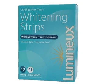 LUMINEUX Teeth Whitening Strips 42 Strips=21 Treatments Enamel Safe *EXP-11/2026 - Picture 1 of 4