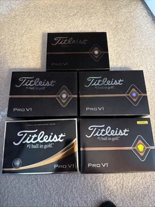 New Titleist Pro V1Golf Balls - 4.75 Dozen - 2017 & 2019 Logo - Picture 1 of 2