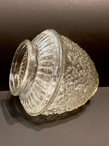 "Cubierta de luz de vidrio prensado transparente de colección globo baya burbuja colmena 3"" bellota de montaje" - Imagen 1 de 8