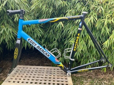 nice Cult Eddy Merckx Alu Team Domo frame set Rahmen with Low Km Campagnolo BB - Bild 1 von 4