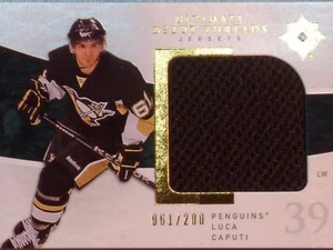 09-10 UPPER DECK ULTIMATE COLLECTION - LUCA CAPUTI MEMORABILIA # 61/200 - Picture 1 of 4