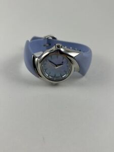 Oakley Crush 2.5 Watch Polished Mother Of Pearl Blue Rubber 10-131 Womens