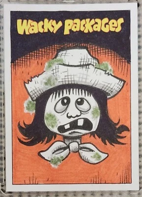 CHRIS MEEKS SKETCH CARD: 2023 WACKY PACKAGES HAND DRAWN SP (1/1) CHASE RARE! - Image 1 of 4