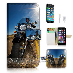 ( For iPhone 7 ) Wallet Case Cover P0772 Motorcycle