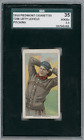 1910 T206 Lefty Leifield Pitching Piedmont 350 SGC 2.5