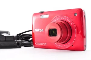 AS-IS Nikon Coolpix S4400 Red (Sometimes a lens error occurs) Y0330 - Picture 1 of 21