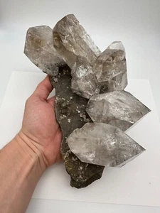 MUSEUM Grade Genuine Herkimer Diamond NATURAL Matrix Plate - 218mm - 5 1/2 Lbs! - Picture 1 of 12