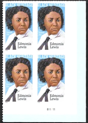 US #5663 BLACK HERITAGE HONORS SCULPTOR EDMONIA LEWIS  FOREVER STAMP PLATE BLOCK - Image 1 of 3