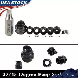 Archery 37/45 Degree Compound Bow Peep Sight Housing Clarifier Lens Inner YU - Picture 1 of 28