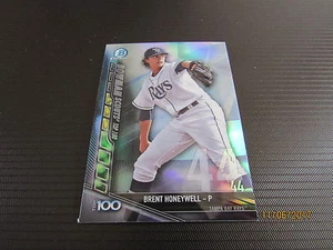 2017 Bowman Chrome Scouts Top 100 Refractors #BTP44 Brent Honeywell - Picture 1 of 1