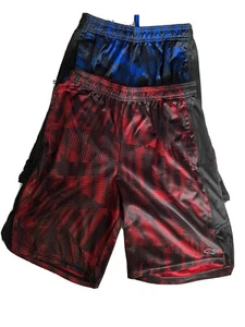 Champion Boys Athletic Shorts Lot of 2: Size S/P Is blue and M 7/8 Is red. - Picture 1 of 4