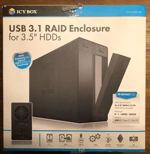 Icy Box USB-C 3.1 RAID 4 TB Seagate HDD (2x2 TB) in OVP - Bild 1 von 4