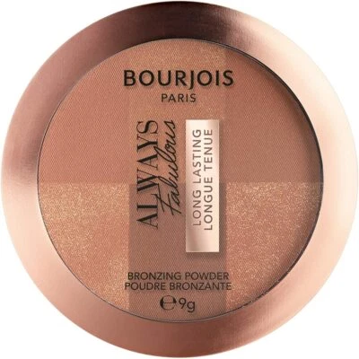 BOURJOIS ALWAYS FABULOUS LONG LASTING POWDER BRONZER 002 DARK - Image 1 of 3