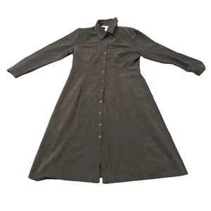 Jessica Howard Petite Trench Coat Button Up Polyester Brown Women Size 12 - Picture 1 of 7