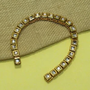 25 Pcs, 8mm Golden Meenakari Kundan Kadi Chain Golden - Picture 1 of 8