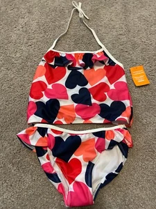 GYMBOREE HEART TANKINI SWIMSUIT SIZE 8 or 12 NWT - Picture 1 of 2