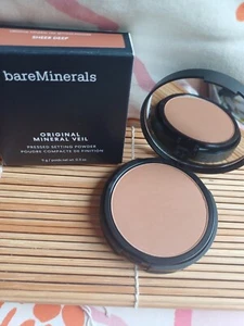 BAREMINERALS ORIGINAL MINERAL VEIL PRESSED SETTING POWDER SHEER DEEP NEW FULL S - Picture 1 of 2