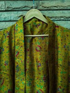 Pure Silk Kimono Long Robes Gown Woman Silk Robe Kimonos Night Gowns KMO4051