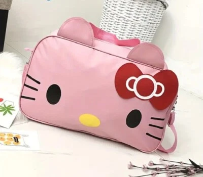 Bolso de Viaje Hello Kitty Grande Lindo Moda Mujer/Niña - Rosa - NUEVO Foto 1 de 4